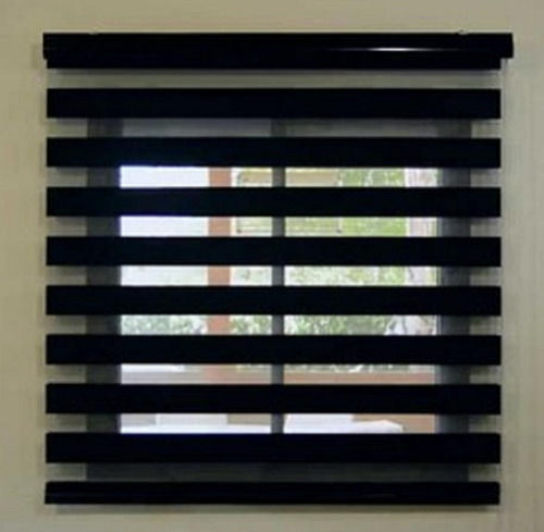 Plain 21 Inch Size Modern Plastic Material Horizontal Rust Proof Zebra Blinds