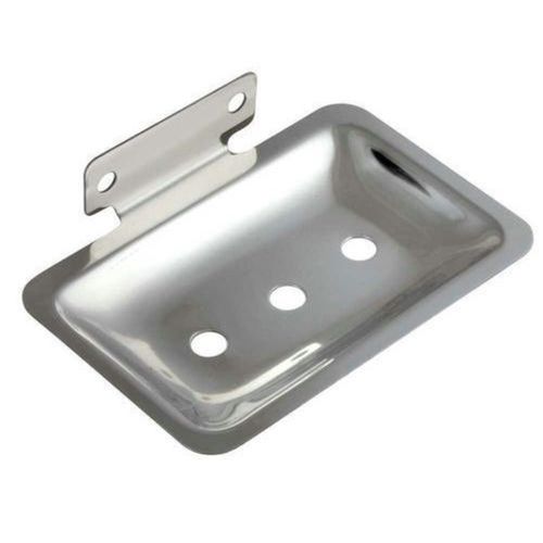 Silver Polished Stainless Steel Wall Mounted Soap Dish