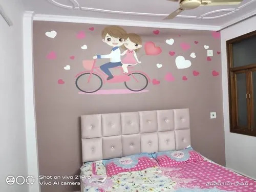 आवासीय और वाणिज्यिक के लिए 1 से 5 मिमी मोटाई के साथ पीवीसी मुद्रित अनुकूलित वॉलपेपर