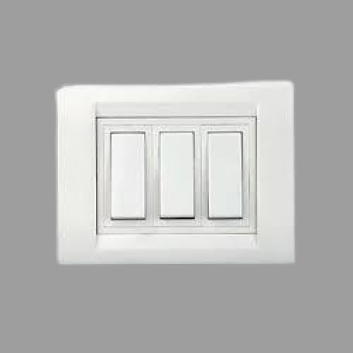 Rectangular Shape Powder Coating Plastic Electrical Switch