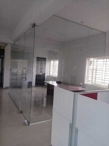 Swing Door Style Transparent Plain Glass Office Partitions