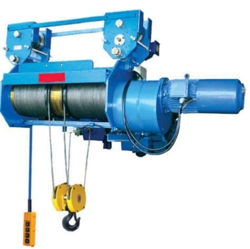 100Kg 110 Volt 50 Hz Mild Steel Rust Proof Electric Wire Rope Hoist Capacity: 600 Kg/Hr