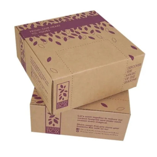 120 Gsm Biodegradable Printed Folding 2 Ply Carton Box