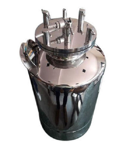 1475x730x910 Mm And 100 Liter Cylindrical Stainless Steel Material Pressure Vessels