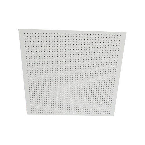 Coated Surface Waterproof Gypsum Perforated Ceiling Tile For Commercial Uses