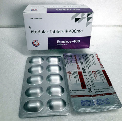 Etodroc-400 Etodolac 400 Mg Painkiller Tablet, 10x10 Alu Alu