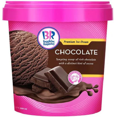 17% Fat Contents 900 Gram Pasteurisation Delicious And Tasty Chocolate Ice Cream