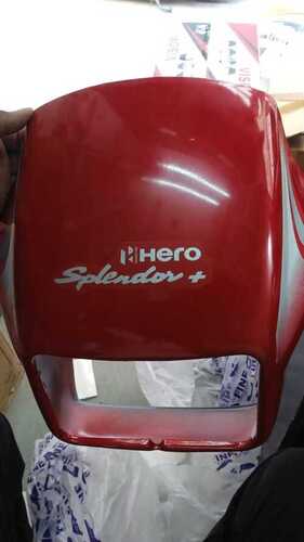 ABS Plastic Red Hero Honda Splendor Plus Visor, Easy To Install