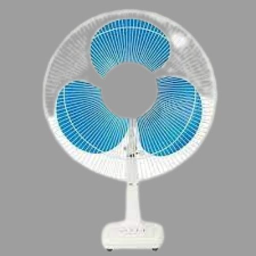 Blue With White Plastic 220 Voltage 3 Blades Electric Table Fan Application: Industrial