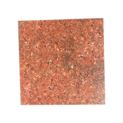 Long Life Span Skin Friendliness Elegant Look Rectangle Red Granite Slab (17 mm)