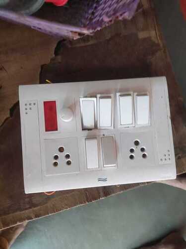 Electrical Switch Board For Home, Office With Indicator Light And Rectangular Shape