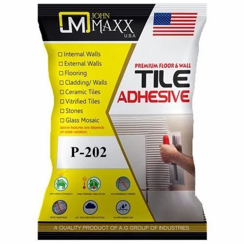 Floor & Wall Tile Adhesive For Internal Wall, Flooring With Packaging Size 20 Kg