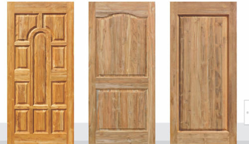 Handmade Full Color Single Panel Wooden Door Without Polish For Home 345 