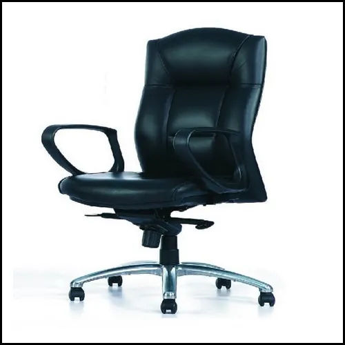 Seat Height Adjustable Black Workstation Executive Office Chair