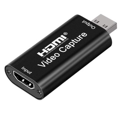 Black 64X28X13 Mm 40 Hz 50 Gram Portable Hdmi Video Capture Card With Usb Port