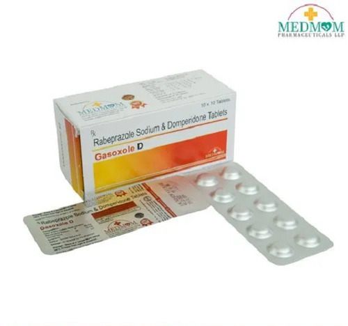 Gasoxole D - Rabeprazole Sodium and Domperidone Tablets, 10x10 Alu Alu | Oral Prescription Required, Recommended for Gastro-Oesophageal Reflux Disease, Storage at Room Temperature, Suitable for Adults