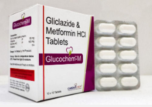 Glucochem-m Gliclazide And Metformin Tablets, 10x10 Tablets Dripoff Ctn Pack