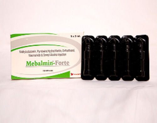 Mebalmin-Forte Methylcobalamin Injection 1000mg With Vit B-Complex 5x2 Ml Pack