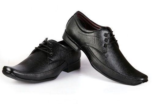 Mens Black Color Formal Shoes