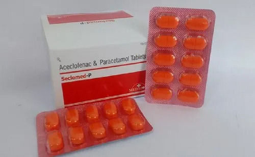 Seclomed-p एकेक्लोफेनाक और पेरासिटामोल पेनकिलर टैबलेट, 10x10 ब्लिस्टर