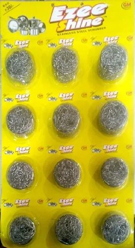 Smooth Edge Ezee Shine Steel Scrubber 30 GRM Pack for Cleaning Use