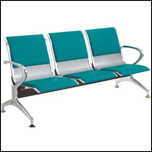 Three Seater Stainless Steel And Fabric Waiting Chair For Airport, Hospital And Offices Application: Pipe Fitting