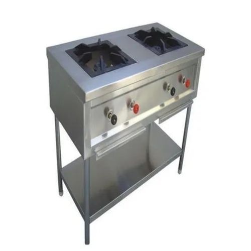 Stainless Steel Two Burner Range