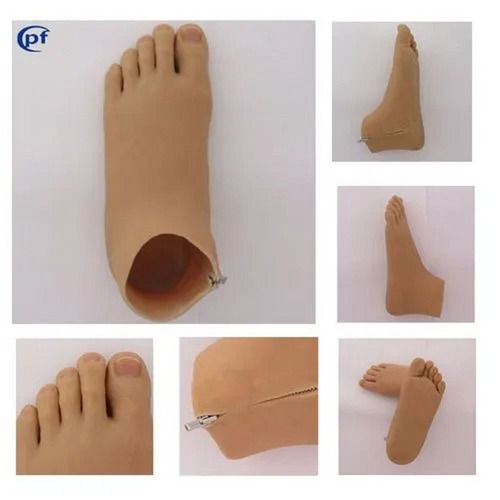 L-shape Plain Light Weight Breathable Flexible Silicone Foot Prosthesis