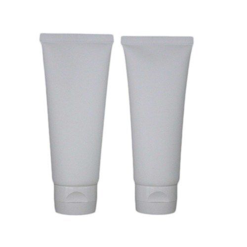 Recyclable White 150 Gram Cosmetic Plastic Packaging Tube with Flip on Cap