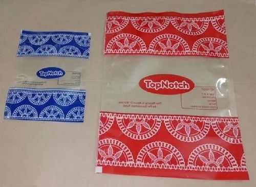 Rotogravure Printed Three Sided Sealed Bag for FMCG Products Packaging