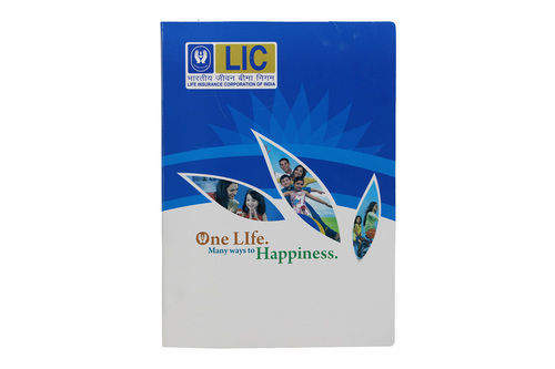 Sticker Enamel 860A Lic Display File With 4 Folder And Plastic Clip