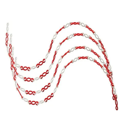 8mm S Shape Barricading Plastic Chain for Easy to fastest with Cones and Barriers