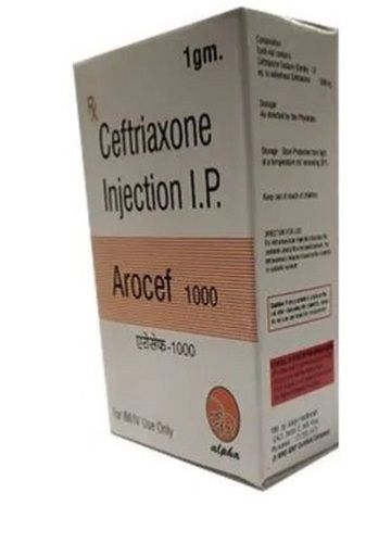 Ceftriaxone Injection - IV Solution, Unisex Prescription for Hospital Use | Anti-Bacterial, Accurate Composition, Longer Shelf Life, Liquid Form