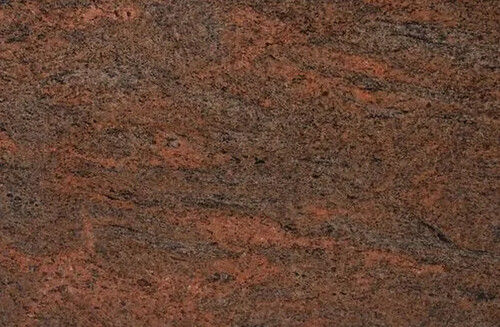 Easy To Clean Crack Resistance Rectangular Polished Red Multicolor Granite Slab