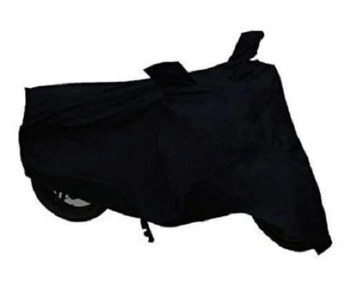 Plain Black Color 250 Gram Polyester Bike And Scooter Covers