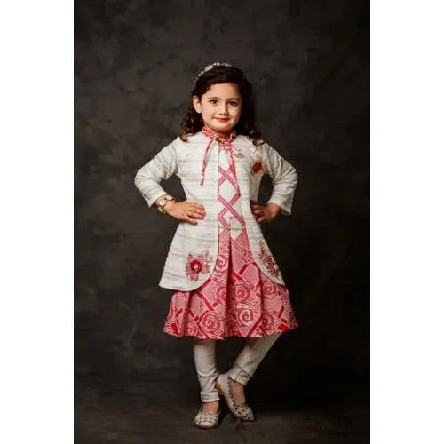Buy Girls Party Dress | Legging and Jacket Set (5-6, GREEN) at Amazon.in
