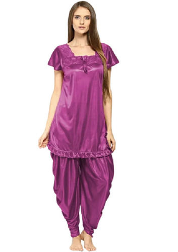 Satin kaftan nightsuit, Many colours at Rs 210/piece in Ahmedabad
