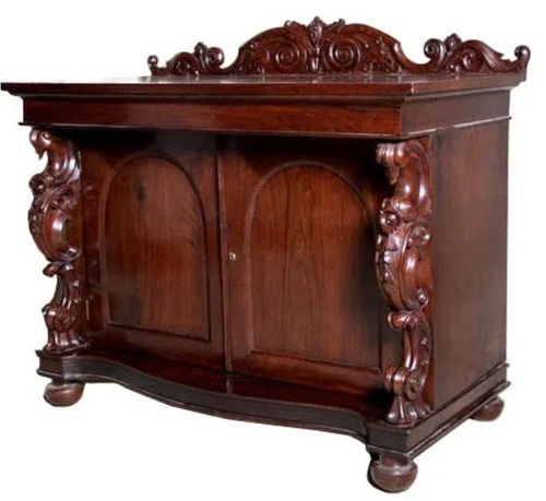 Traditional Design and Glossy Finish Wooden Cabinet for Home Use