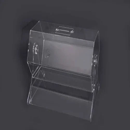 18 Inch Length Square Shape Lucky Draw Drum Acrylic Box