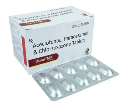 Aceclofenac Chlorzoxazone Paracetamol Tablet, 10*10 Tablets Strip Pack