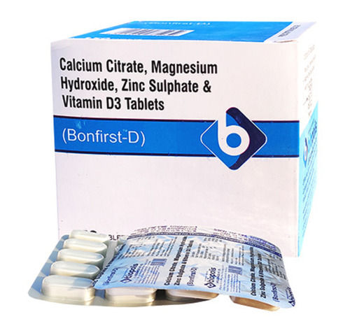 Calcium Citrarte, Vitamin, Zinc And Magnesium Tablets, 20x10 Tablets Blister Pack