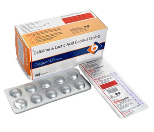 Cefixime And Lactic Acid Bacillus Tablets, 10*10 Tablets Aluminium Packing
