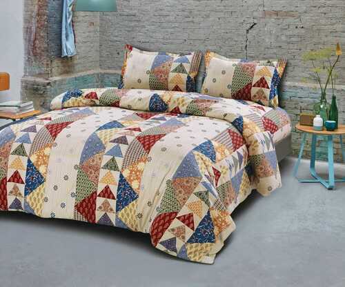 Designer Washable Soft Multicolor Double Bed Sheet For Home And Hotel