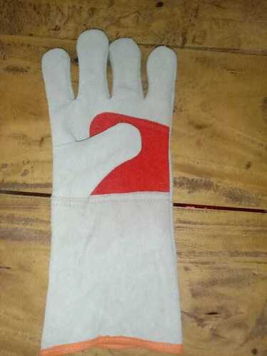 Brown Free Size Plain Full Fingured Leather Driving Hand Gloves