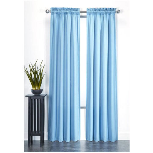 Glossy Shine Polyester Plain Modern Window Curtains for Home Decor