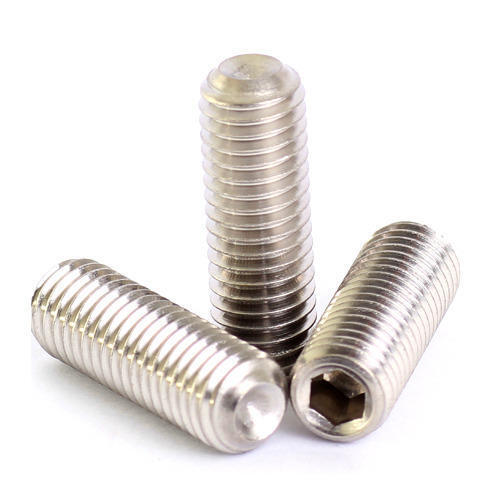 Knurled Cup Point Socket Set Screw With Galvanized Finish And Full Thread Type