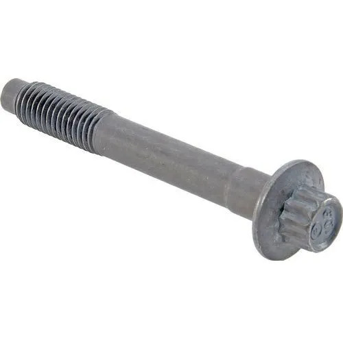 M16 Alloy Steel Hub Bolt - Galvanized, Hex Full Bearing Head with 40-45 HRC Hardness, Size 80-500mm Length, Gray Finish