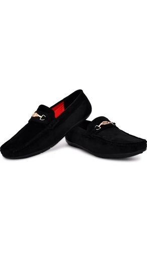 Men's Breathable Fabric and Non-skid Base Leather Loafer Shoes