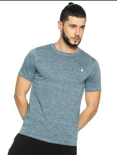 Men'S Round Neck Half Sleeves Plain Pattern T Shirts For Daily Wear Age Group: Adults