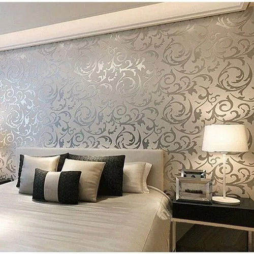 Pvc Wallpaper For Wall Decoration With 4 Mm Thickness For Hotel Rooms